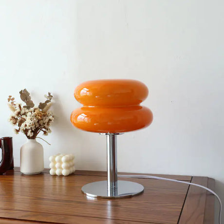 Italian Designer Glass Egg Tart Table Lamp