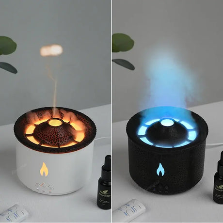 🌋 Volcano Flame Aroma Diffuser - Transform Your Living Space into a Tranquil Oasis 🏡