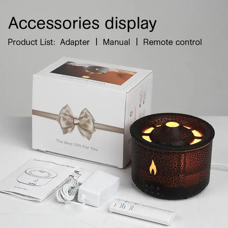 🌋 Volcano Flame Aroma Diffuser - Transform Your Living Space into a Tranquil Oasis 🏡