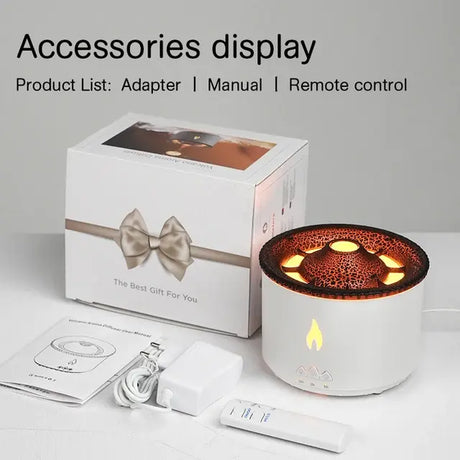 🌋 Volcano Flame Aroma Diffuser - Transform Your Living Space into a Tranquil Oasis 🏡